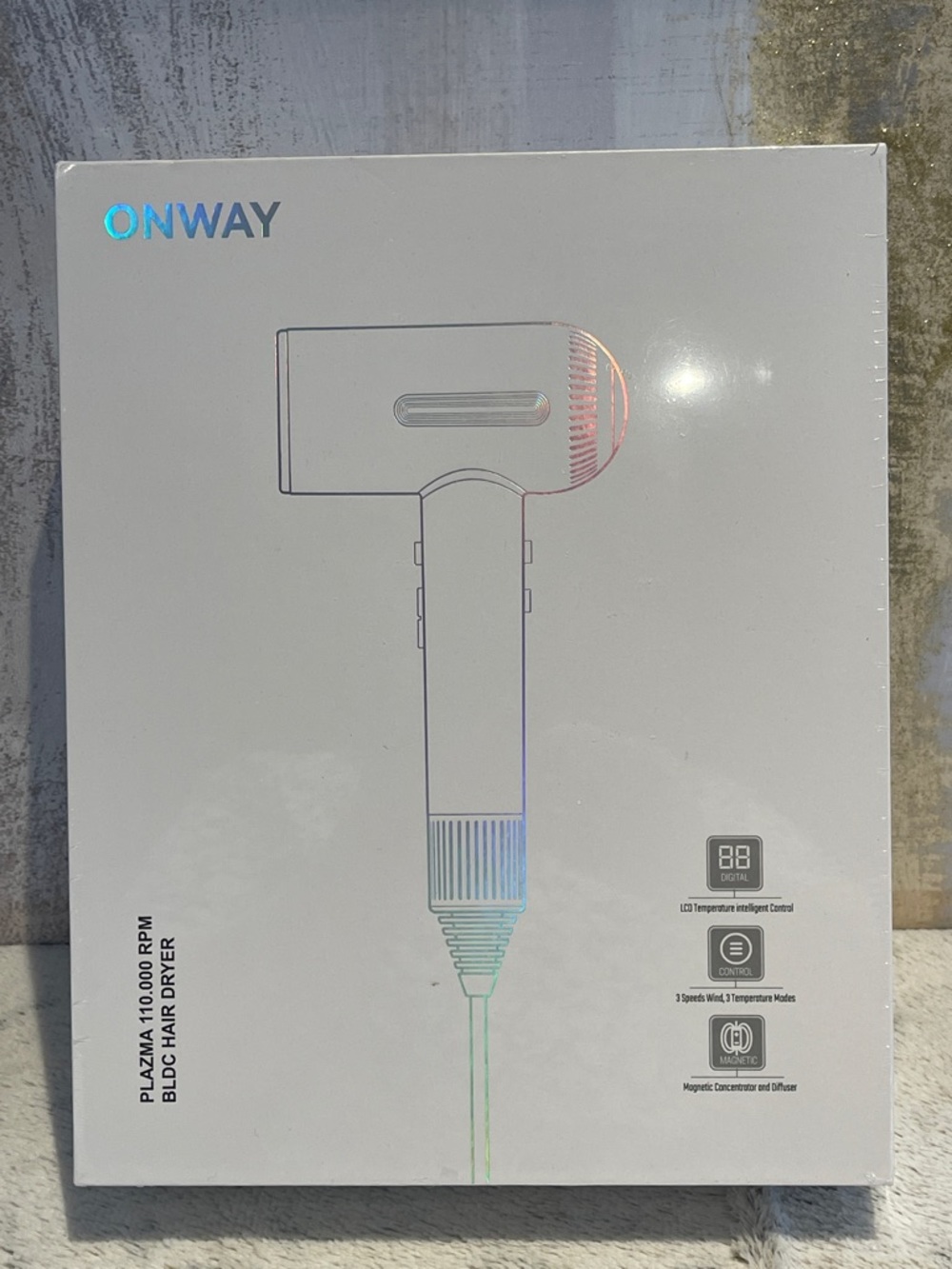 ONWAY White Hair Dryer - Sleek White Design
